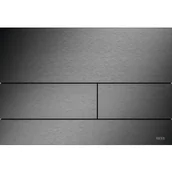 Przyciski spłukujące - TECE 9240846 TECEsquare - Przycisk spłukujący z metalu do WC, czarny chrom szczotkowany "anti-fingerprint" - miniaturka - grafika 1