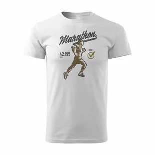 Koszulka maraton dla biegacza biegowa maratończyk triathlon męska biała REGULAR-S - Koszulki męskie - miniaturka - grafika 1