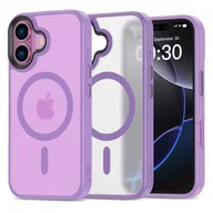 Etui i futerały do telefonów - Etui TECH-PROTECT MagMat MagSafe do Apple iPhone 16 Fioletowy - miniaturka - grafika 1