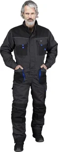 Reis, Kombinezon ochronny, ocieplany stalowo-czarno-niebieski, rozmiar XXL - Odzież robocza - miniaturka - grafika 1