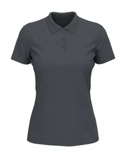 Koszulka damska polo T-shirt bawełniany Polówka Stedman ST9160 Slate Grey M - Koszulki i topy damskie - miniaturka - grafika 1