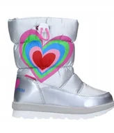 Śniegowce damskie - AGATHA RUIZ DE LA PRADA SREBRNE ŚNIEGOWCE DZIECIĘCE 28 I1A - miniaturka - grafika 1