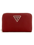 Portfele - GUESS Laurel II Medium Zip Around Wallet, Garnet - miniaturka - grafika 1