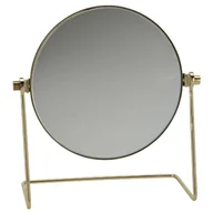 Lusterka do makijażu - Lusterko okrągłe złote na stojaku 20 cm - miniaturka - grafika 1