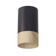 Lampy sufitowe - Spot w kolorze czerni i drewna, trzonek GU10 2228341 z serii CONTI - miniaturka - grafika 1