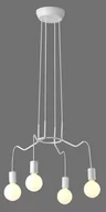 Lampy sufitowe - Candellux BASSO LAMPA WISZĄCA 4X40W E27 BIAŁY MATOWY - miniaturka - grafika 1