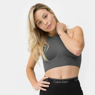 Bielizna sportowa damska - Biustonosz treningowy Calvin Klein Bras 00GWS3K100 - grafitowy - miniaturka - grafika 1