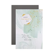 Kartki okolicznościowe i zaproszenia - Kartka na Dzień Ojca marki Hallmark – elegancki wzór akwarelowy - miniaturka - grafika 1