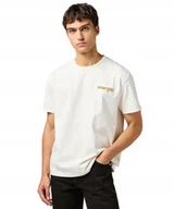 Koszulki męskie - T-shirt Wrangler CJ GRAPHIC TEE 112362817 Vintage White XL - miniaturka - grafika 1