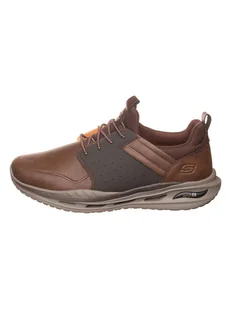 Skechers Sneakersy "Arch Fit Orvan - Pollick" w kolorze brązowym - Trampki męskie - miniaturka - grafika 1