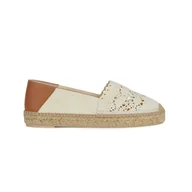 Espadryle damskie - Damskie espadryle GEOX D LAMPEDUSA D D45V0D-0DS10-C6738 – Beżowy - miniaturka - grafika 1