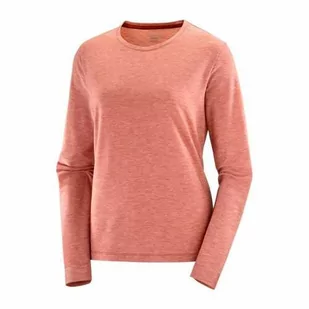 Koszulka Salomon Essential Tencel W Burnt Henna - Koszulki sportowe damskie - miniaturka - grafika 1