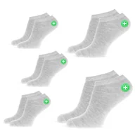 Skarpetki męskie - 5X STOPKI BAMBUSOWE SKARPETKI KOMFORTOWE MĘSKIE 44-46 - SM5-A8112-SZAR-44-46 - miniaturka - grafika 1