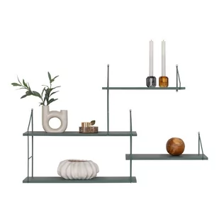 Czarna półka piętrowa Harlem Hylde – House Nordic - Półki do salonu - miniaturka - grafika 1