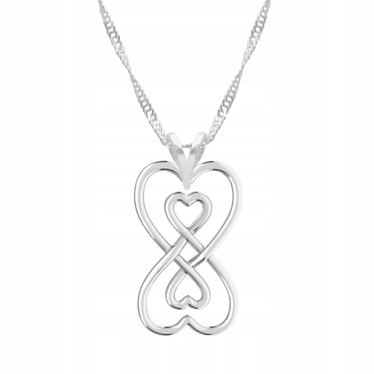 Naszyjnik Srebrny z Nieskończonością Forever Infinity Ósemka SREBRO 925