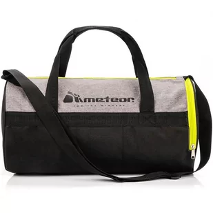 Torba fitness Meteor Siggy 25 l szary melanż/neonowy zielony - Torby sportowe - miniaturka - grafika 1