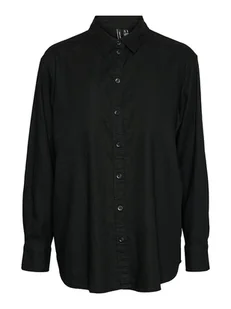 Vero Moda Koszula "Linn" w kolorze czarnym - Bluzki damskie - miniaturka - grafika 1