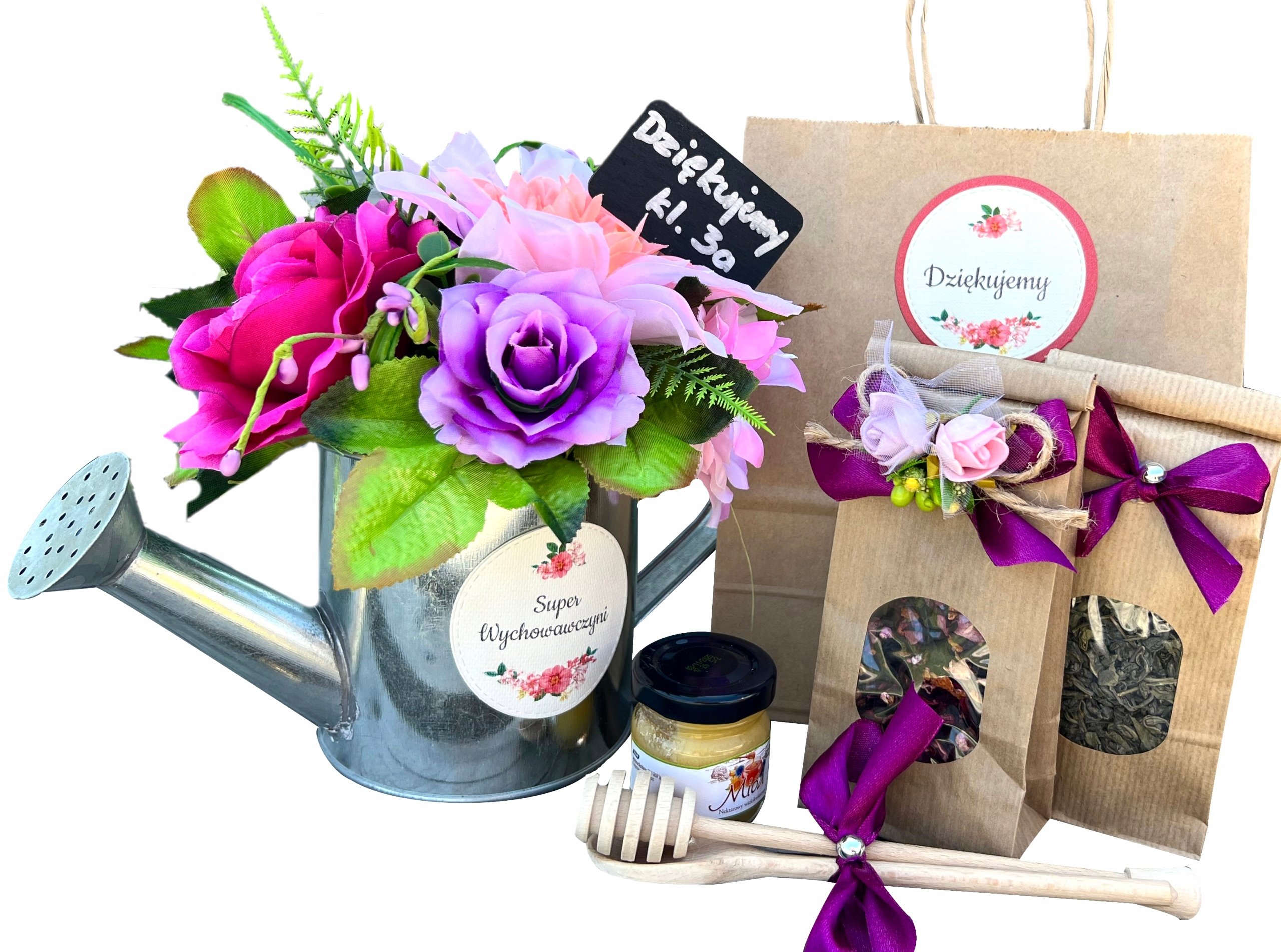 Zestaw dla Wychowawczyni Herbata Miód Kwia