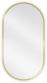 Lustra - Mexen Loft lustro łazienkowe owalne 75 x 40 cm, rama złota - 9851-075-040-000-50 - miniaturka - grafika 1
