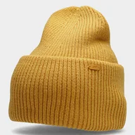 Czapki damskie - 4F, Czapka zimowa, H4Z22-CAD007 71S, żółty, S - miniaturka - grafika 1