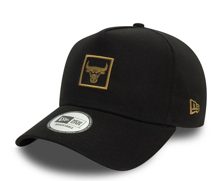 Czapka z daszkiem New Era Chicago Bulls Metallic Patch 9FORTY czarny