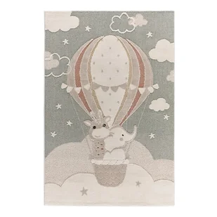 Zielono-beżowy dywan dziecięcy 120x170 cm Clown – Universal - Dywany dla dzieci - miniaturka - grafika 1