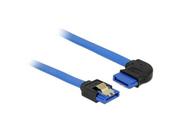 Kable komputerowe i do monitorów - Delock Kabel SATA III wtyczka kątowa 50cm niebieski 84991 - miniaturka - grafika 1