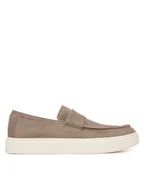 Półbuty męskie - Calvin Klein Lordsy Hybrid Clean Cup Loafer Band Su HM0HM02161 Beżowy - miniaturka - grafika 1