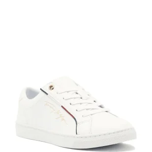 Tommy Hilfiger Skórzane trampki - Trampki damskie - miniaturka - grafika 1