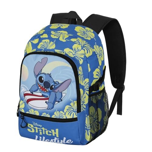 Lilo i Stitch Lifestyle -Plecak Fight FAN 2.2, Niebieski, 31 x 44 cm, Pojemność 24 L