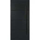 Drzwi zewnętrzne - Drzwi zewnętrzne stalowe wejściowe Unico antracytowe 90 lewe OK Doors Trendline - miniaturka - grafika 1