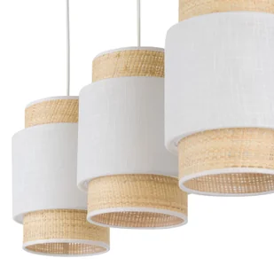 Listwa ze słomkowymi abażurami na zwisach TK 5654 z serii BOHO NEW WHITE - Lampy sufitowe - miniaturka - grafika 2