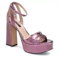 Sandały damskie - Sandały Nine West AAHIDA ZL23002CC Fioletowy - miniaturka - grafika 1