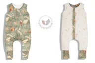 Śpiworki dla dzieci - Śpiworek niemowlęcy do spania 6-12 m 2.5 Tog dwustronny Bohemian Green/Bohemian Botanic Sleepee - miniaturka - grafika 1