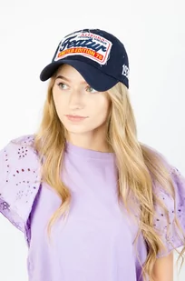 GRANATOWA CZAPKA Z DASZKIEM "FEATUR" - Olika - Czapki i chusty sportowe damskie - miniaturka - grafika 1