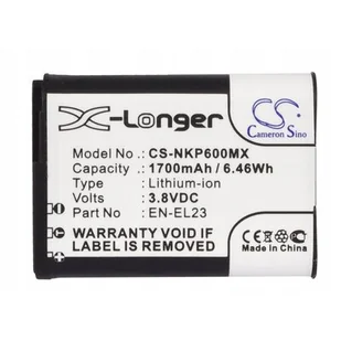 Cameron Sino Nikon EN-EL23 1700mAh 6.46Wh Li-Ion 3.8V () CS-NKP600MX - Akumulatory do aparatów dedykowane - miniaturka - grafika 1