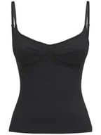 Koszulki i topy damskie - Top Calvin Klein Cropped krótki na ramiączkach-XL - miniaturka - grafika 1