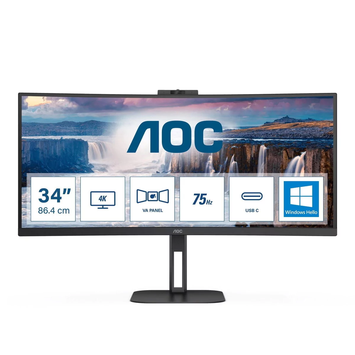 AOC CU34V5CW/BK 34" 