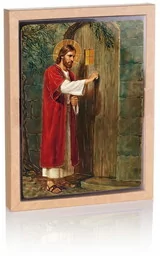 Ikona religijna Chrystus pukający do drzwi - Ikony i obrazy sakralne Ikona religijna Chrystus pukający do drzwi - Ikony i obrazy sakralne - miniaturka - grafika 1