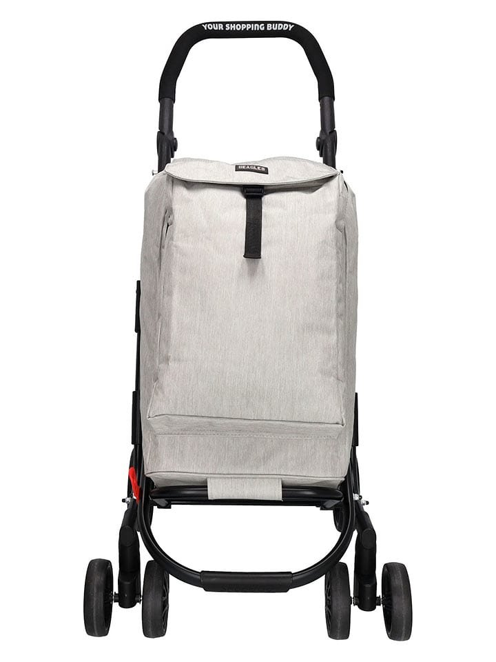 Beagles Wózek w kolorze szarym na zakupy - 60 x 113 x 40 cm