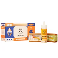 Zestawy kosmetyków damskich - Mężne Trio zestaw olejek do brody 30ml + mydło do włosów i brody 110g + mydło do ciała 110g - miniaturka - grafika 1