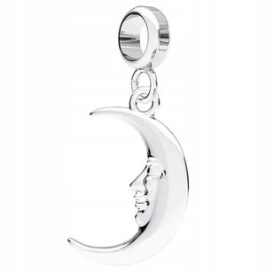 Charms Srebrny z Półksiężycem Moon Twarz Księżyc Półksiężyc SREBRO 925 - Bransoletki Charms Srebrny z Półksiężycem Moon Twarz Księżyc Półksiężyc SREBRO 925 - Bransoletki - miniaturka - grafika 1