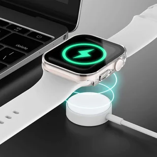 Obudowa ochronna z szkłem Alogy Protector Case 2w1 nakładka etui do Apple Watch 7/8 41mm Przezroczysta - Akcesoria do smartwatchy - miniaturka - grafika 9