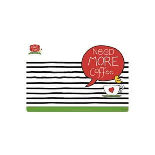 Nuova R2S Mata stołowa Need More Coffee 45x30 R2S Have Fun 550 NECE - Obrusy i serwetki - miniaturka - grafika 1