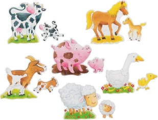 Puzzle tekturowe Zwierzęta z farmy Goki - Puzzle - miniaturka - grafika 1