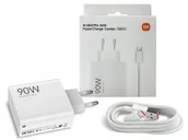 Ładowarki do telefonów - Szybka Ładowarka sieciowa Xiaomi HyperCharge Combo biały USB C + kabel 90W - miniaturka - grafika 1