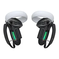 Kontrolery gier na PC - Pokrowiec na kontrolery z otworem na baterię i uchwytem Kiwi Design Q1 PRO-2.2 do Meta Quest 2 czarne - miniaturka - grafika 1