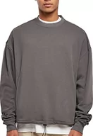 Bluzy męskie - Urban Classics Męska bluza sportowa Crew, darkshadow, 3XL, ciemny., 3XL - miniaturka - grafika 1