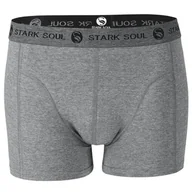 Majtki męskie - Męskie Bawełniane Bokserki w kolorze szarym rozmiar L wygodne oddychające miękkie - miniaturka - grafika 1