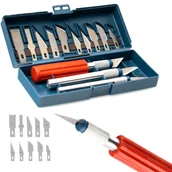 Diagnostyka samochodowa - Rosfix Skalpel w etui oraz ostrza 13szt. - miniaturka - grafika 1